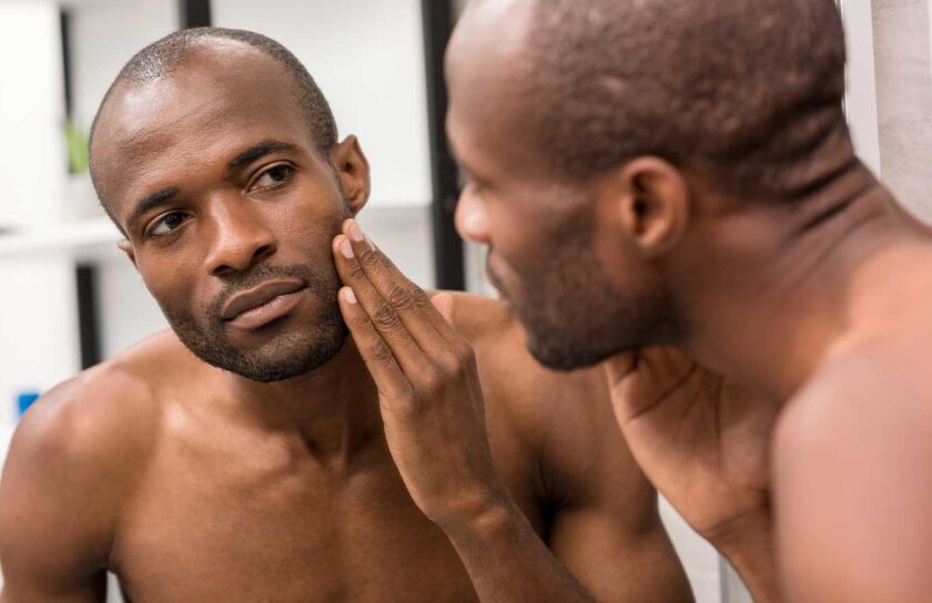 Mens skincare hyperpigmentation treatment