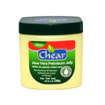 Chear Aloe Vera Petroleum Jelly Skin Moisturiser & Protectant ideal to soften skin, sooth nappy rash, soothes dry skin and helps soothes minor scraps and burns
