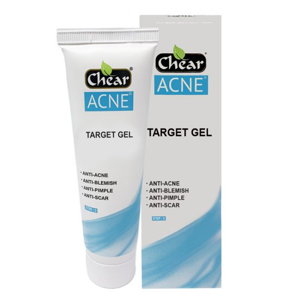 Chear Acne Target Gel helps treat acne, blemishes, pimples, scars