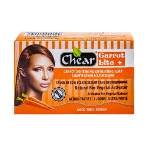 Chear Carrot Lite + Carrot Lightening Exfoliating Skin Soap