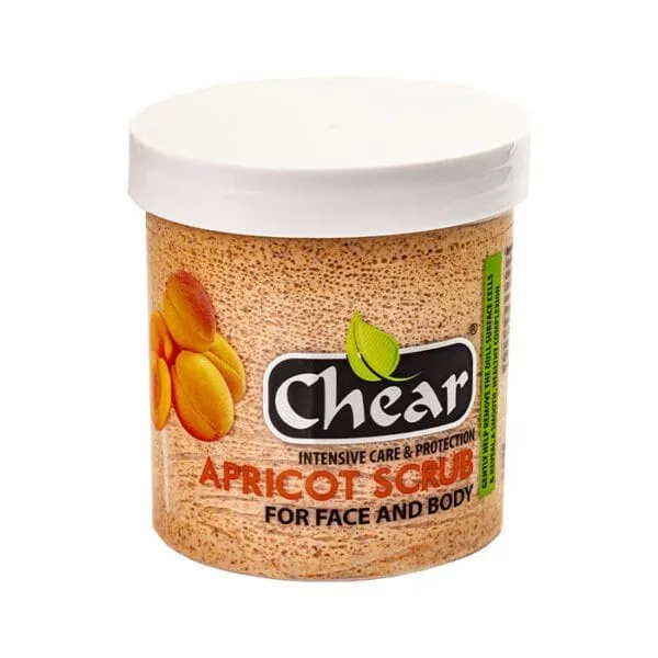 Chear Apricot Exfoliating Face & Body Scrub Cream – Pack of 6 (200g each)