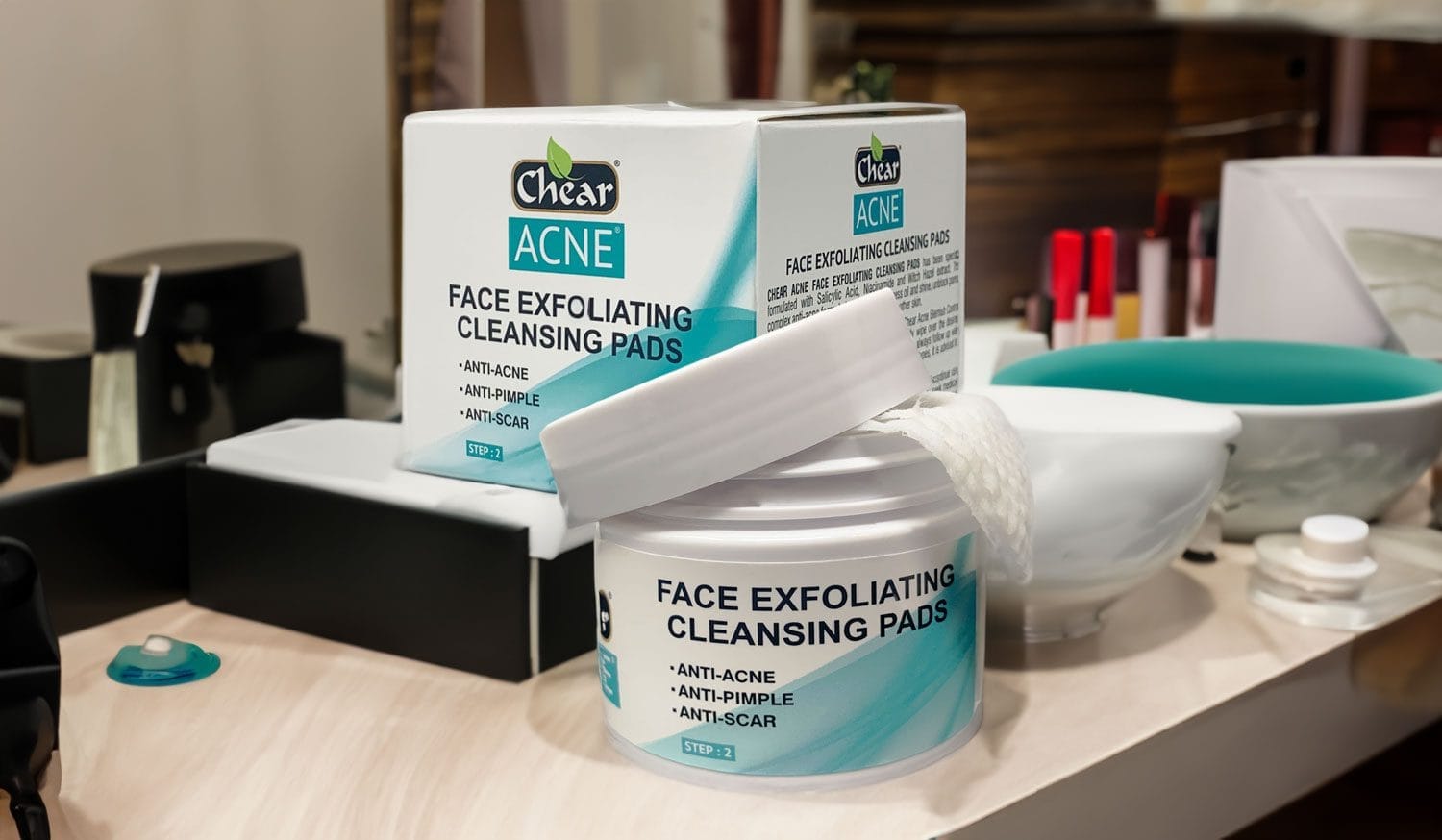 Achieve Clear and Radiant Skin with Cheer Acne Face Exfoliating Cleansing Pads