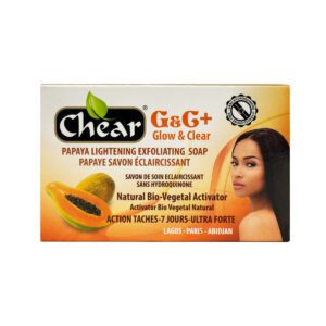 G&C+ Glow & Clear Papaya Lightening Exfoliating Soap