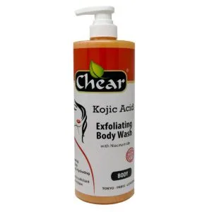 Chear Kojic Acid exfoliating skin brightening body wash - shower & bath gel