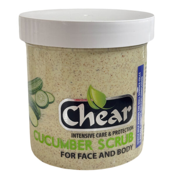 Chear Cucumber Exfoliating Face and Body scrub (454g)