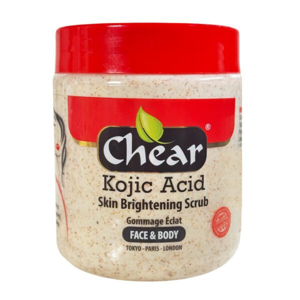 Chear Kojic Acid Face & Body Scrub – Brightening Exfoliating Treatment for Even Skin Tone