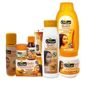 G&C+ Clear Papaya Lightening Kit (8 Items)