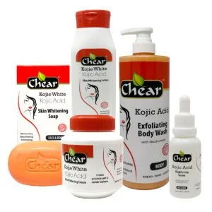 Chear Kojic Acid Face & Body Skin lightening kit (5 Items)