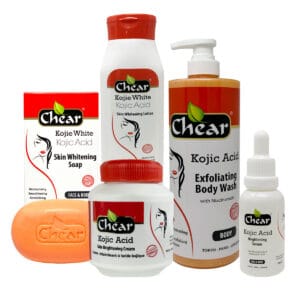 Chear kojic acid skin lightening and brightening full set kit